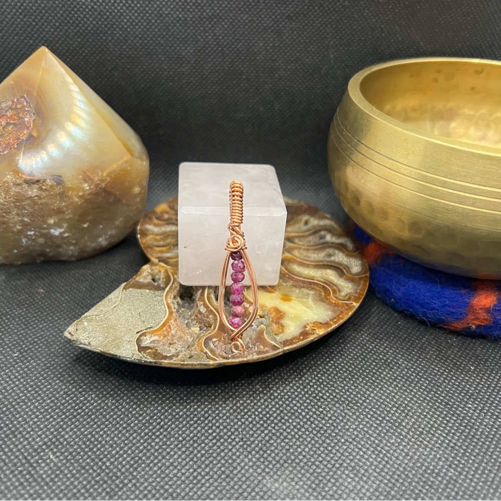 Copper Ruby Pendant.